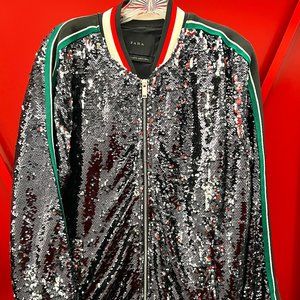 Zara Sequin Baseball Style Jacket - Unisex